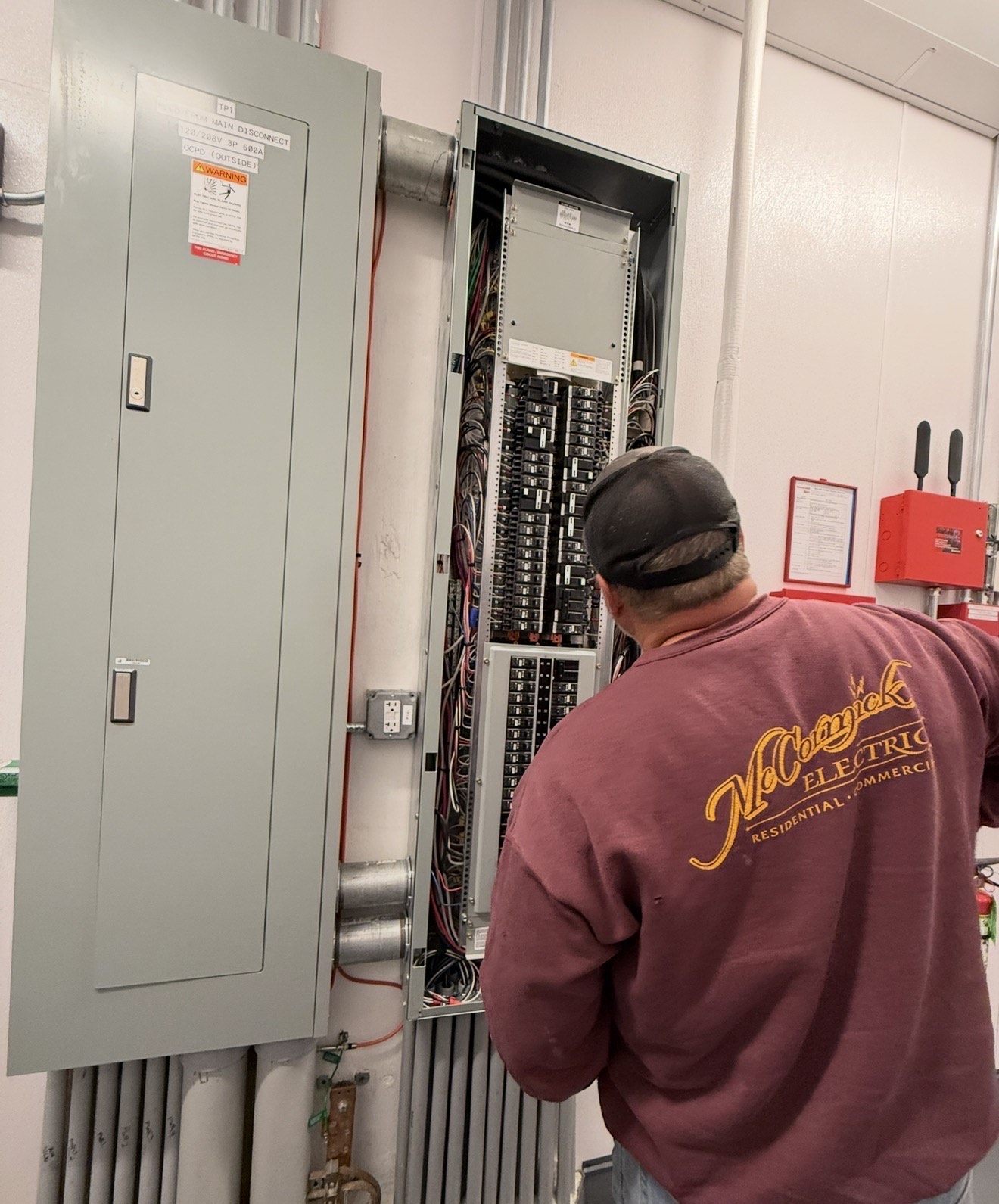 Commercial electrical panel work